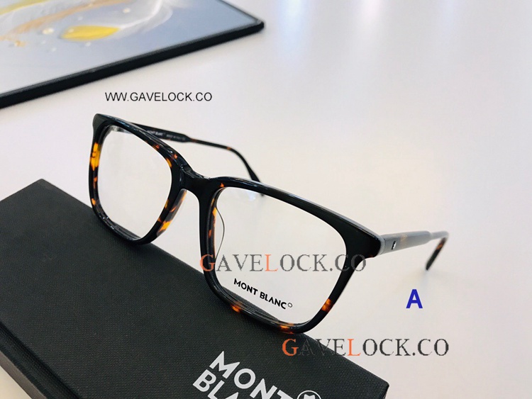 Mont blanc Copy Eyeglasses leopard Frame Clear Lens